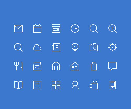 Flat web elements icons Vector | Free Download