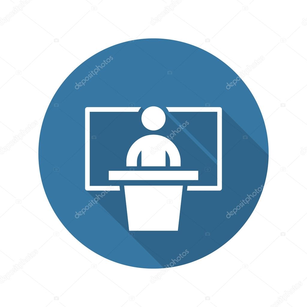 Training Icon. Business Concept. Flat Design. Isolated 
