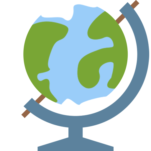 Globe With Pin. Single Flat Color Icon. Vector Illustration 