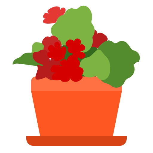 Plant in flower pot icon. thin circle design. vector vector 