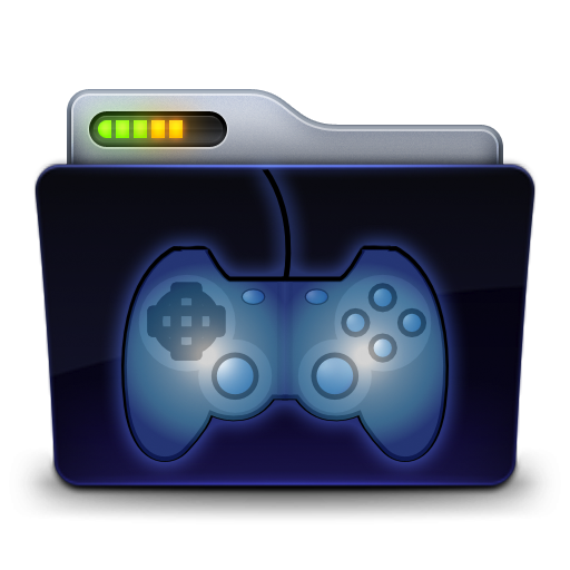 Blue, folder, game, gaming icon | Icon search engine