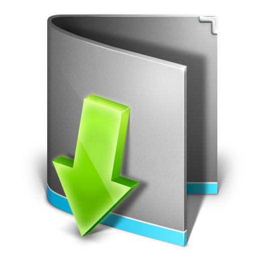 Steel Download Folder Icon, PNG ClipArt Image | IconBug.com