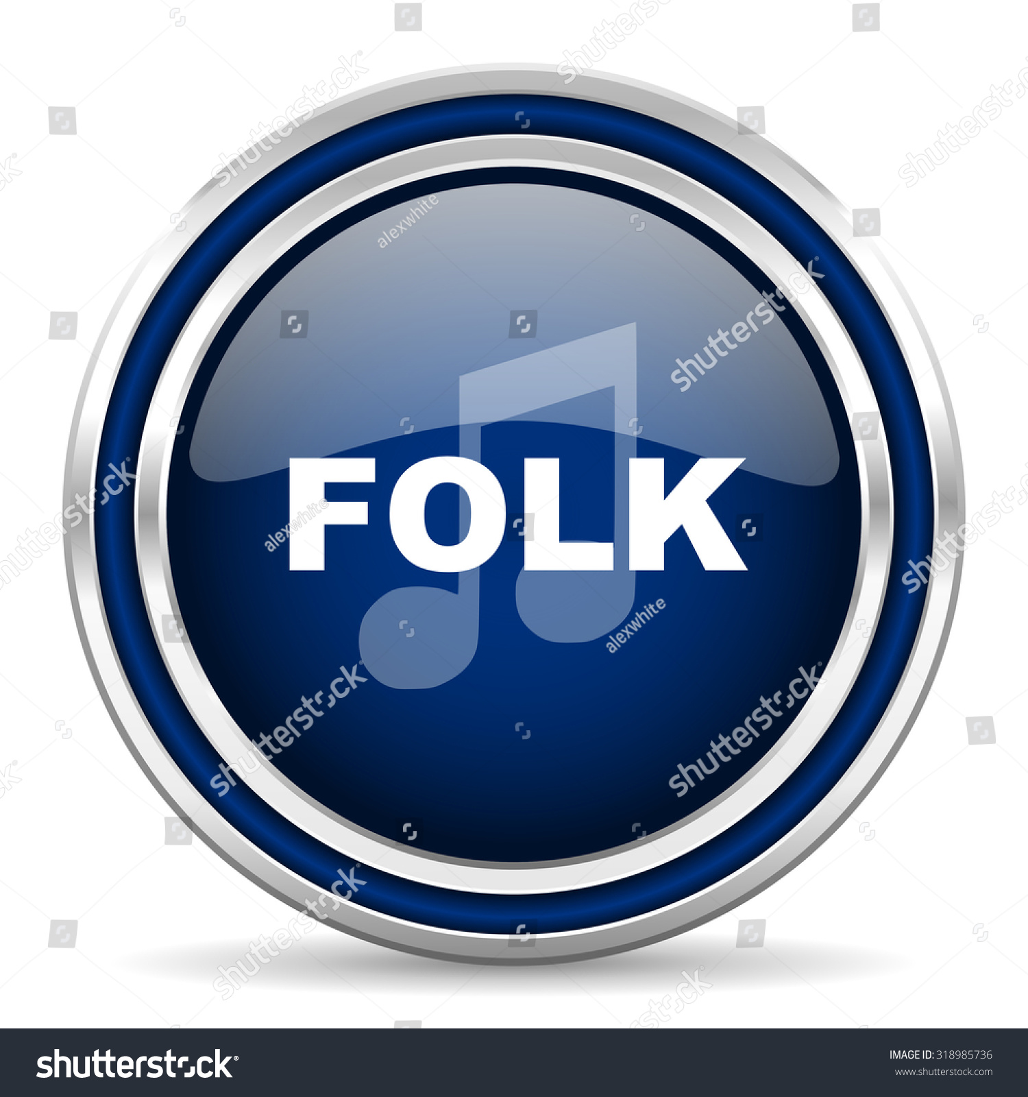 Folk Music Icon Stock Vector 671227732 - 