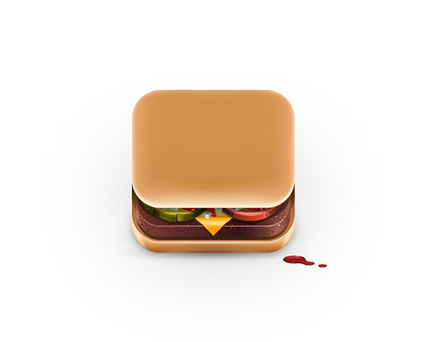 Food iPhone App Icons - HUH.