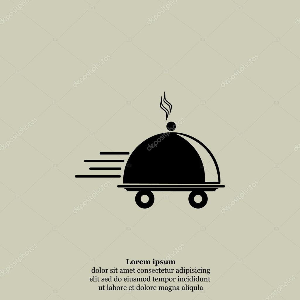 Food delivery icon. Stock image and royalty-free vector files on 