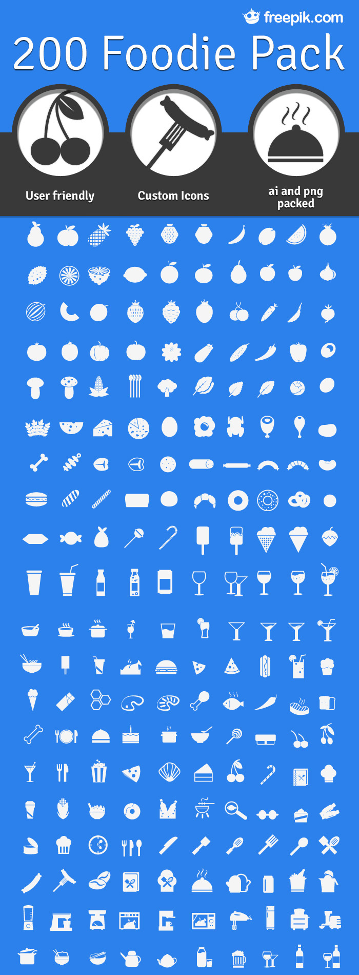 List of Free Food Icons for Restaurant-Themed UIs - Designmodo