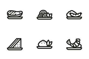 Animal foods icon set stock vector. Illustration of products 