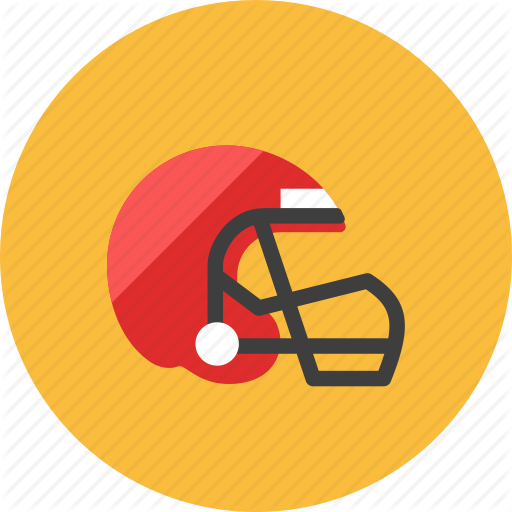 Stylized football helmet with face mask vectors illustration 