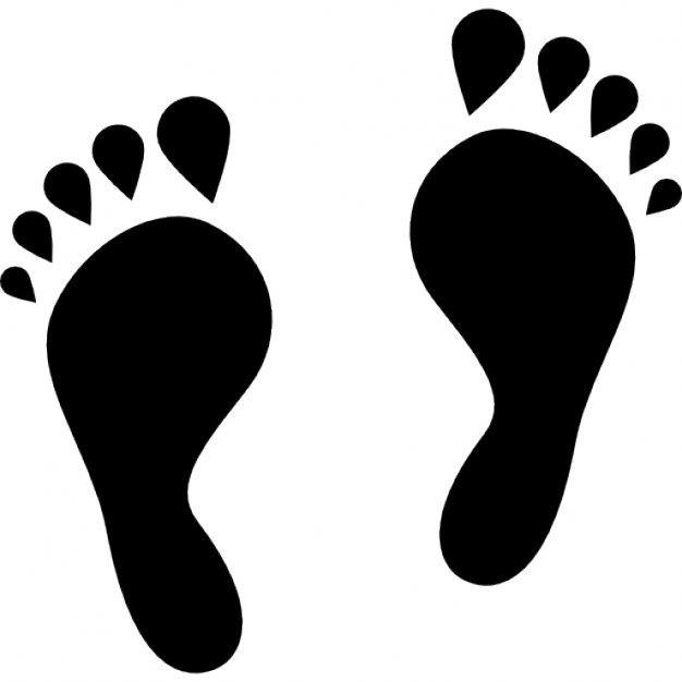 Free maroon left footprint icon - Download maroon left footprint icon