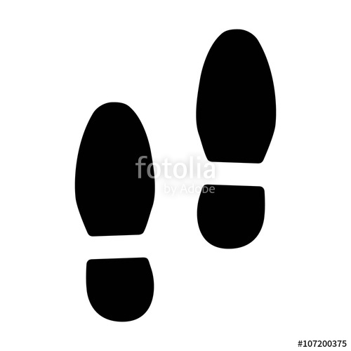Footstep icon | Stock Vector | Colourbox