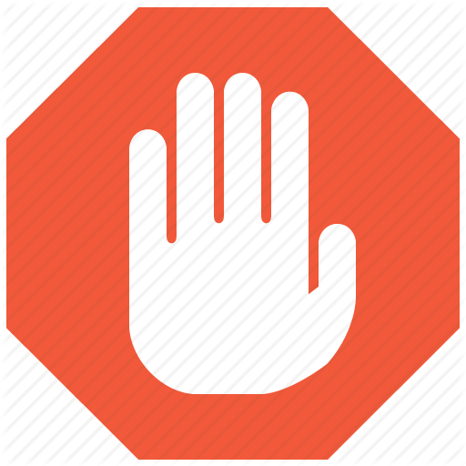 Cancel, danger, error, forbidden, no, stop hand, warning icon 