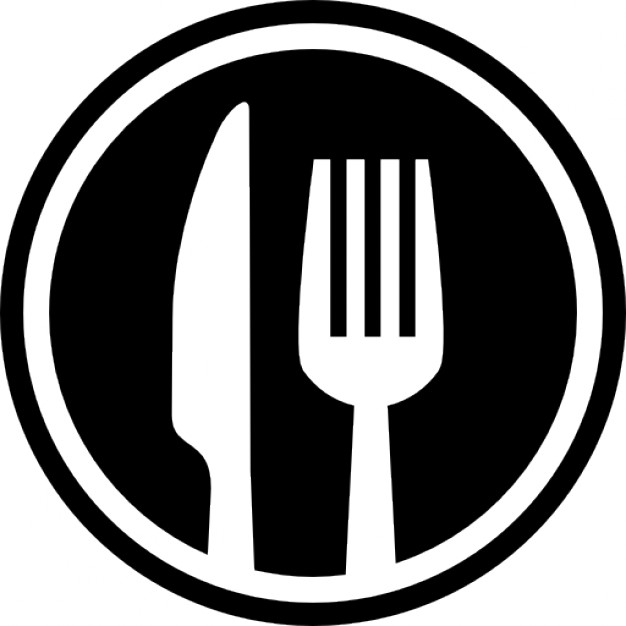 Food Icon Lunch Icon Fork Knife Stock Vector 488456518 - 
