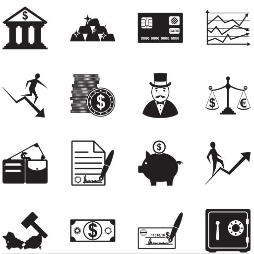 Online banking icons stock vector. Illustration of document - 33762089