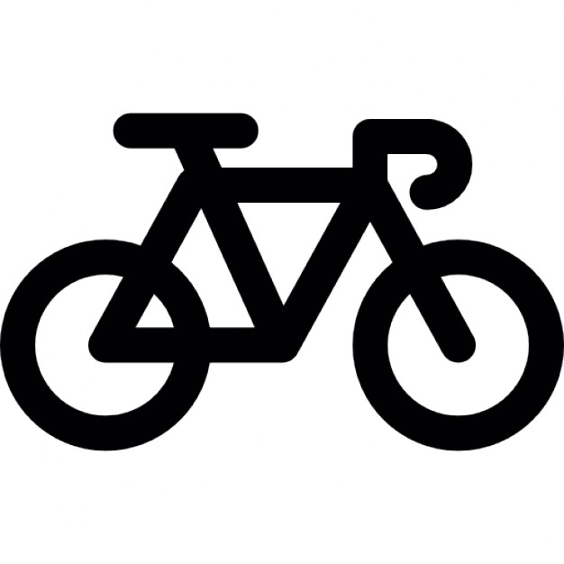 Bicycle hand drawn ecological transport - Free transport icons