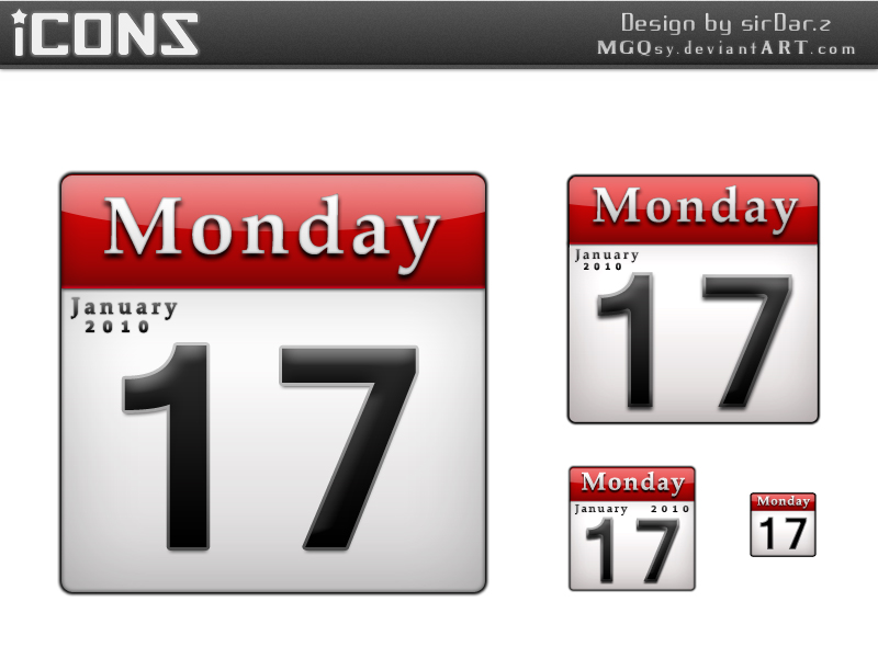 Spring desktop calendar variant Icons | Free Download