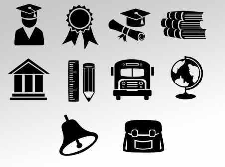 Higher Education Icons Free vector in Adobe Illustrator ai ( .AI 