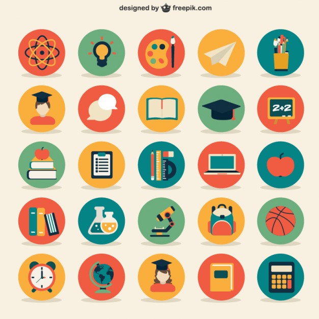 Education Icon Set Royalty Free Cliparts, Vectors, And Stock 