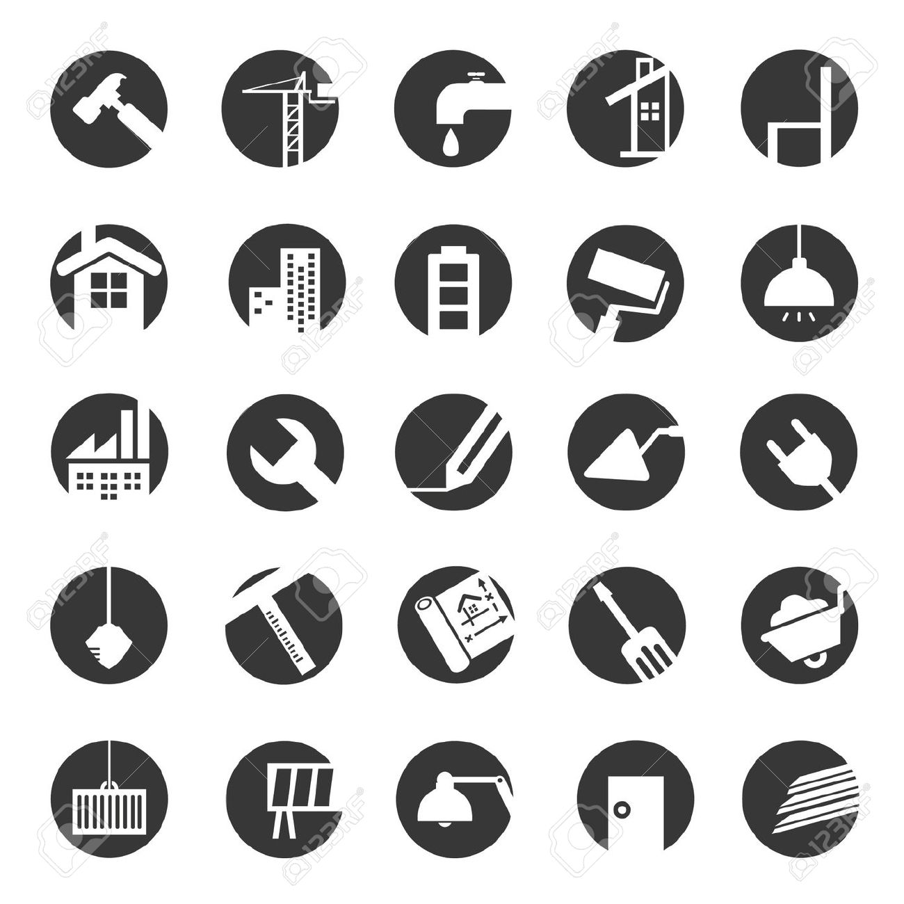 Construction engineering icons Vector | Free Download