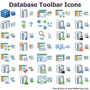 Web 2 blue database icon - Free web 2 blue database icons - Web 2 