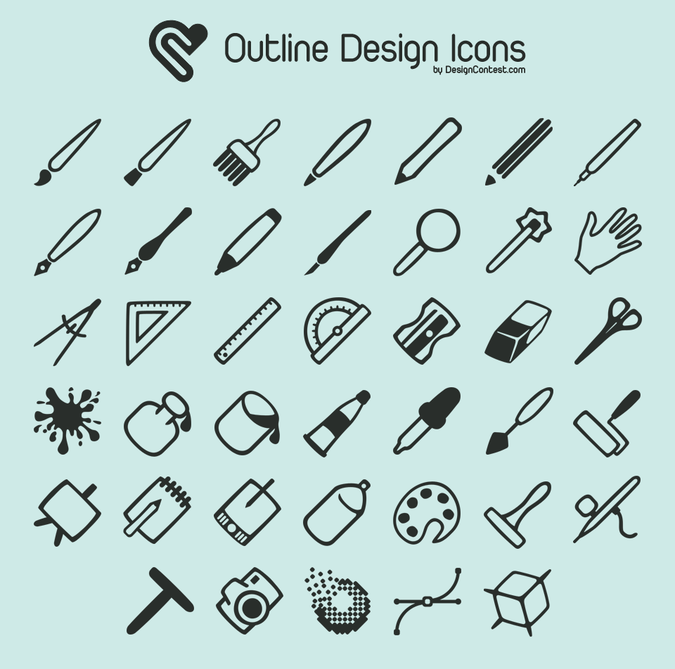 50 Free, Flat And Gorgeous Icon Sets For The Modern Designer