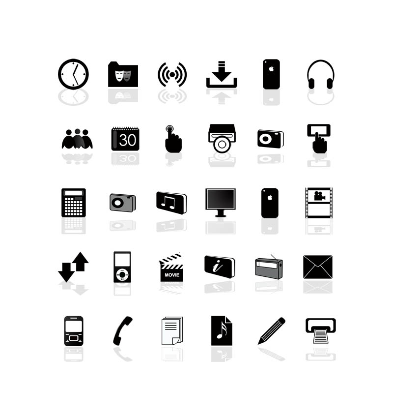 100 universal icons Vector | Free Download