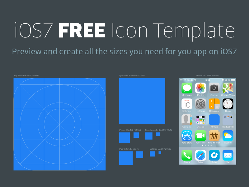iOS7 App Icon Template (.AI) by Carol Lee - Dribbble