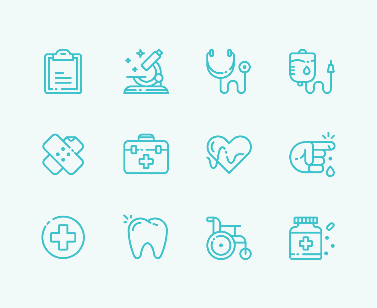 Medical PSD Icon Set - Free Icons