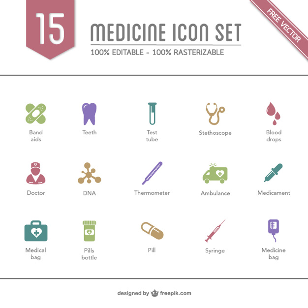 50 Monochrome Medical Icons Set PNG - WeLoveSoLo