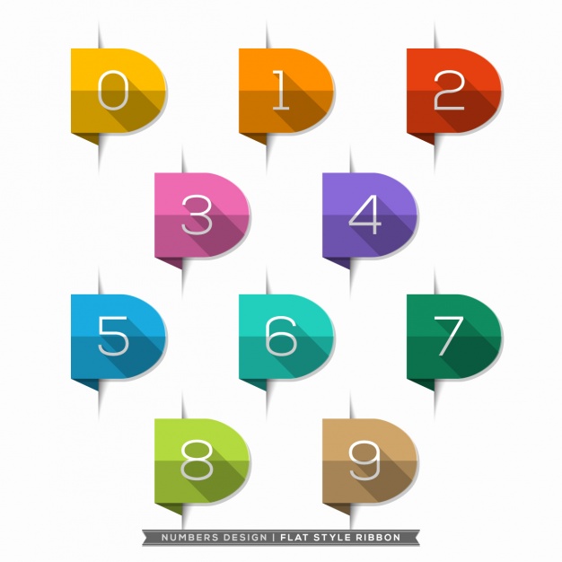 Numbers set vector illustration vector clipart - Search 
