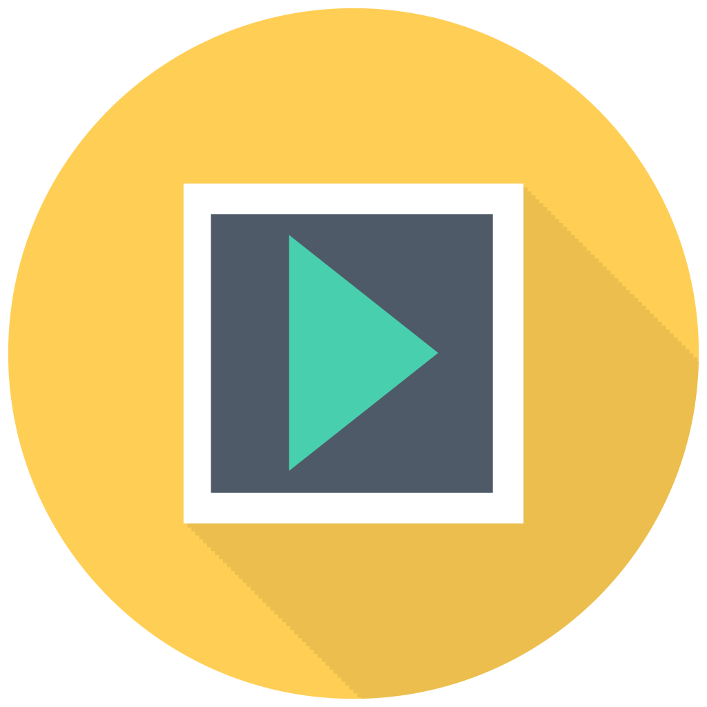 Gray video play 3 icon - Free gray video icons