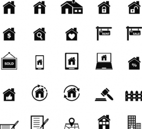 Free Real Estate Vector Icon Set by Teela Cunningham - Dribbble