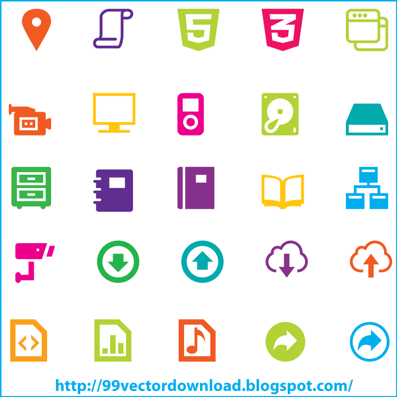 Communication Web Icons Set Stock Illustration - Illustration of 