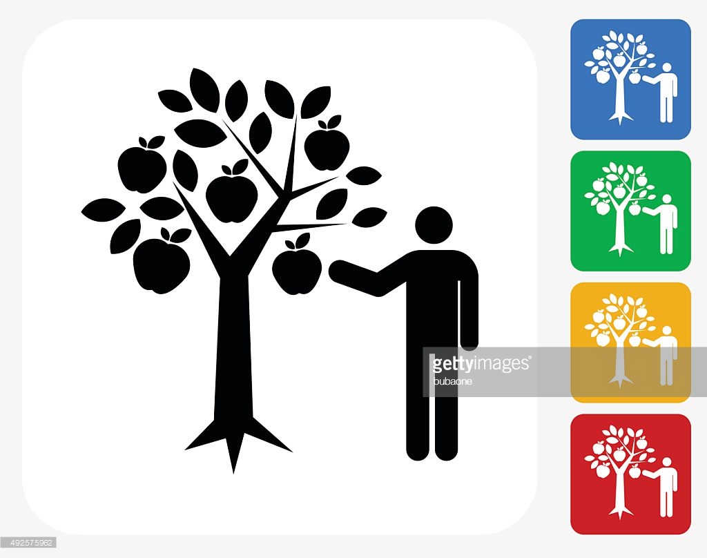 Red Apple Tree - Vectorjunky - Free Vectors, Icons, Logos and More