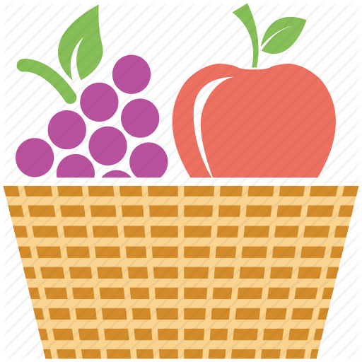 Apple, apple and grapes, fruits, fruits basket, grapes icon | Icon 