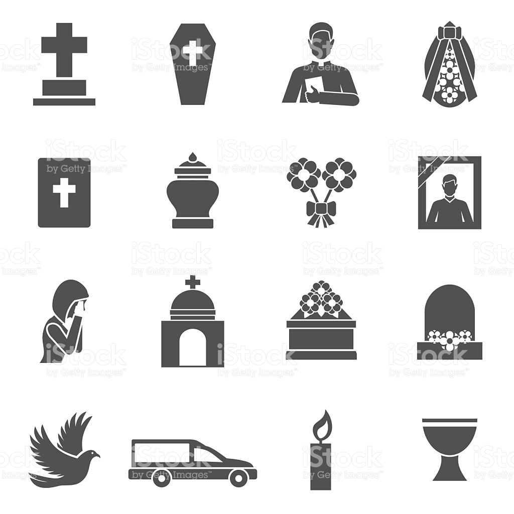 Funeral Icons Vector Art | Getty Images