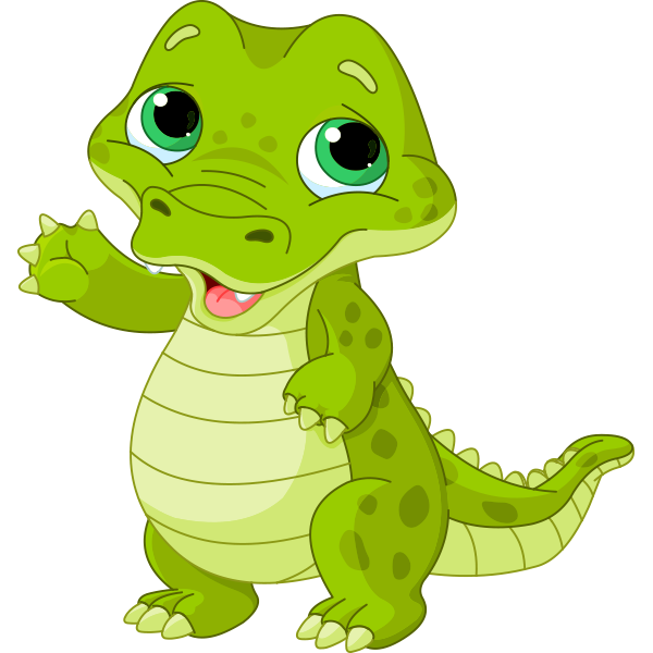 A happy cartoon gator running and smiling. eps vectors - Search 