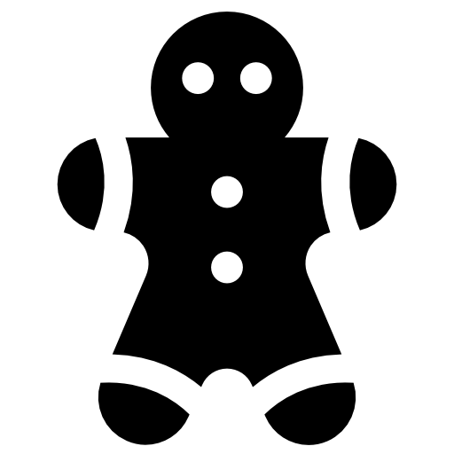 Gingerbread man cookie Icon | Flat Christmas Iconset | PSDblast