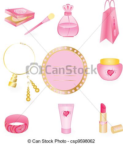 Girly icon set vector illustration - Search Clipart, Drawings, and 