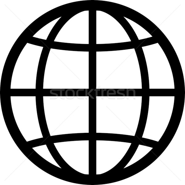 Vector Globe Search Icon | Stock Vector | Colourbox