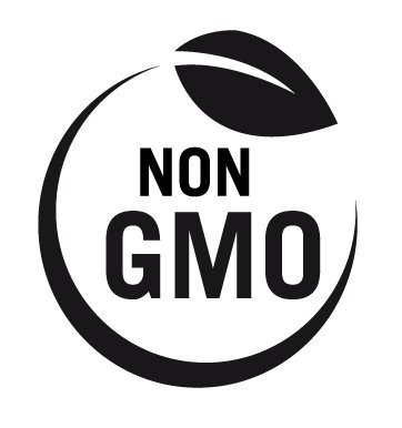 GMO food no GMO or GMO free icons set Royalty Free Vector