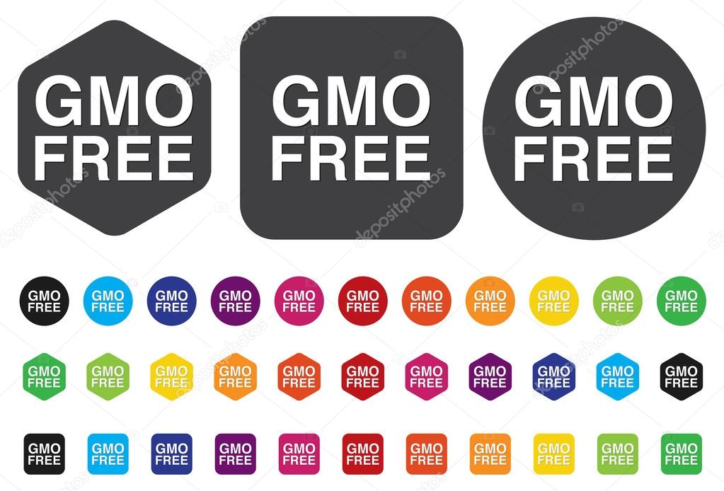 GMO free icon symbol desig Royalty Free Vector Image
