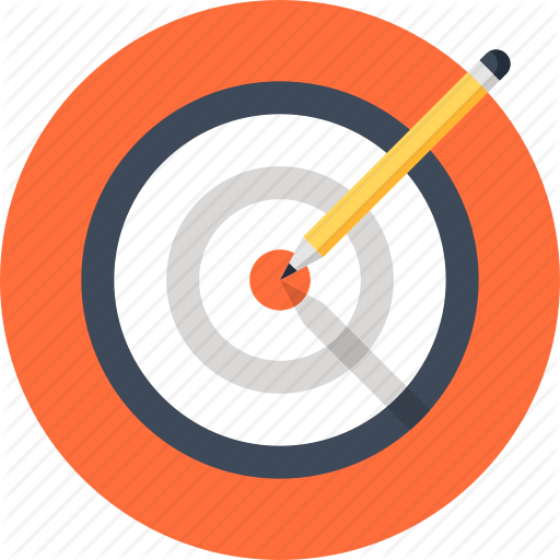 Target Bullseye With Arrow Line Art Icon For Apps And Websites 