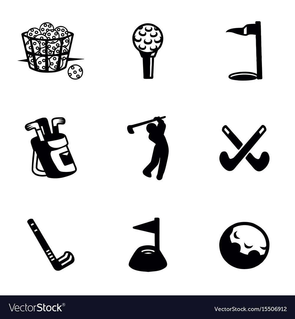 Golf icons Vector | Free Download