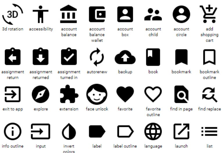 MaterialDesignSymbol / Icon font library / Google Material Design 
