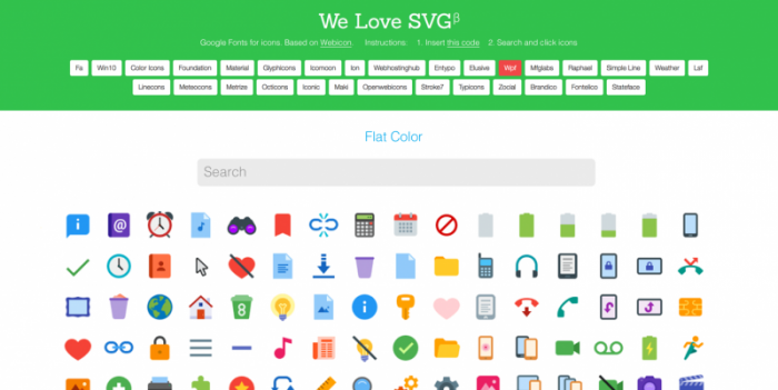 We Love SVG: Google Fonts for Icons