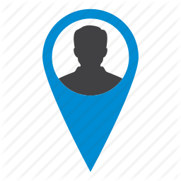 Check in, location, map, people location, person icon | Icon 