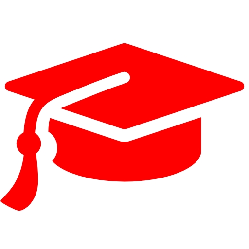 Graduation Cap vector icon. Style is flat symbol, black color 