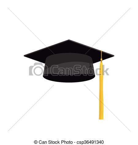 Graduation Hat Cap Line Art Icon Stock Vector 256935676 - 