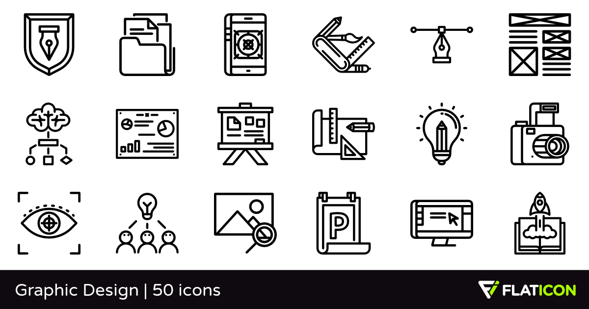 33 Free Flat Graphic Design Icons from dryicons http 