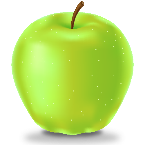 Apple, green icon | Icon search engine